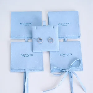 Boyang Newest Design Microfiber Earring Packaging Dust Bag for Jewelry Pouches