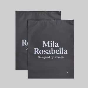 Brand Customization Black Frosted Plastic Packaging Bag CPE Zipper Bags Custom