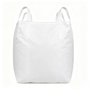 Breathable Circular Woven PP Bulk Bag Top Open Bottom Flat FIBC Bag for Food Grade Sand Gravel & Cement Packing 1000kg Capacity