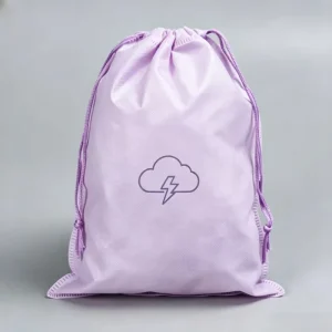 Breathable Foldable Portable Non-Woven Drawstring Dust Pouch Accept Custom Logo for Boutique Clothes Vacation Essentials Decor
