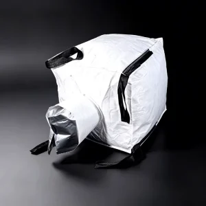 Breathable PP Flat Bottom FIBC Bulk Bag 1 Ton Silver Safety Factor 5 1 Customizable Size Jumbo Bag