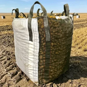 Breathable Pp Woven FIBC Bulk Bag Air Permeable Fabric for Grain Seed Agriculture Bulk Goods Moisture Proof Warehouse Storage