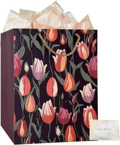 Business General White Card Paper Bag for Client Gifts Commodity Arrangement and Daily Office Packaging Use