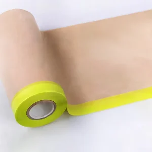 Car Automotive Kraft Paper Masking Film with Rubber Adhesive Single Sided Low Noise Protective Film and Masking Tape