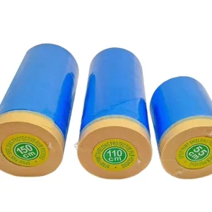 Car Painting Pre Taped Single Sided Waterproof Rubber Adhesive Crepe Paper Masking Film for Automotive Paint Protection