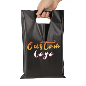China Custom Plastic Thank You Shopping Bags Custom Shopping Bags with Logos Plastic Bag with Handle
