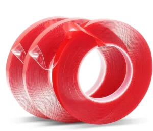 China Factory Custom PET Clear Polyester Film High Temperature Resistant Double Sided Strong Acrylic Adhesive Tape