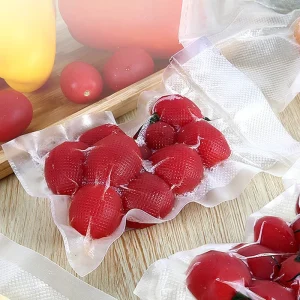 China Supplier Custom Plastic Vacuum Bag Food Embossed Vacuum Sealer Bags Custom Plastic Vacuum Seal Bags for Food