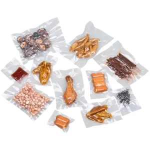 China Suppliers Nylon pe Plastic Vacuum Bag Clear Embossed Air Channel Vacuum Sealed Packing Pouch