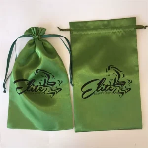 Chuanghua Factory Direct Sales Satin Bundle Pocket Logo Printing Underwear Gift Wig Packaging Bag Satin Dust Bag