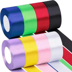 Clarin Assorted Satin Ribbon 38mm Single Face Solid Color Bulk Gift Wrapping Wedding Party Decoration