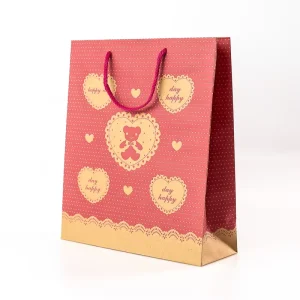 Classic Luxury Kraft Paper Bag Handle Custom Printed Brand Logo Embossing Design Recyclable Shopping Promotion Crafts
