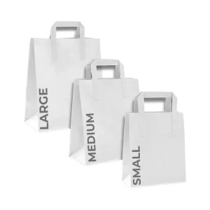 Classic Style Kraft Paper Bags with Paper Handles 50 Pack Recyclable Biodegradable Shopping Takeout Promotional Bags OEM