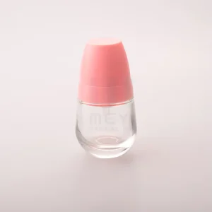 Clear 30ml Refillable Treatment Pump Cap Borosilicate Glass Bottle with Plastic Pump for Oil and Lotions Carton Packed