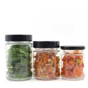 Clear Cylinder Shaped Glass Storage Jar with Lid 100ML 1000ML Sizes for Pickle Jam Milk & Food Storage