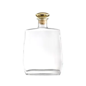 Clear Glass Liquor Bottle 700ml Whisky 500ml 750ml Empty Glass Bottle