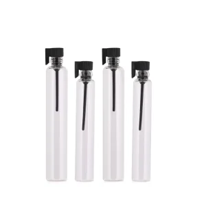 Clear Mini Perfume Sample Bottle 1ml 2ml 3ml 5ml 10ml Small Samples Vials Tester with Plastic Stick