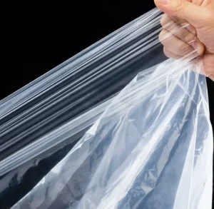 Clear PE Plastic Gusset Flat Bottom Flatbag Storage Bag