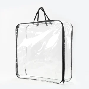 Clear PVC Bags for Duvet Blanket Plastic Bags Wire Cover With Rope Handles
