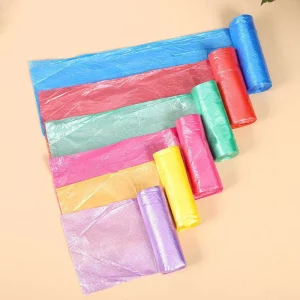 Clear Plastic Flat Garbage Bags Transparent Heavy Duty Trash Bags for Easy Waste Identification