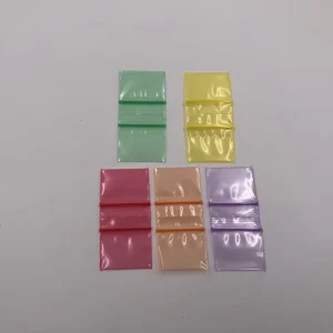 Clear Plastic Saree Mini Plastic Bags LDPE Custom Ziplock Bags With Design