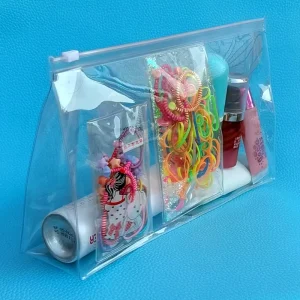 Clear Transparent Plastic Toiletry Bag Pvc Cosmetic Zipper Bag