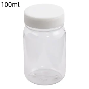 Clear Wide-Neck PVC Plastic Bottles for Laboratory Use Customizable Sizes