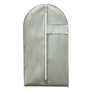 Clothing Dust Bag Coat Suit Bag Fur Coat Storage Hanging Pocket Non woven Fabric Transparent Window Dust Cover