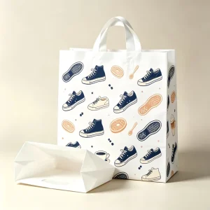Clothing Special Plastic Handheld Shopping Bag Custom Printed Logo Clothing Store Packaging Bag