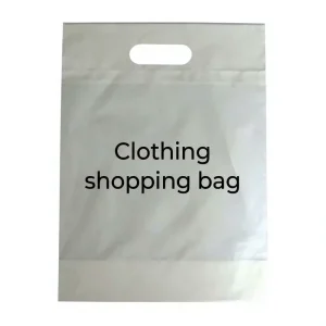 Clothing Store Handbag PE Handbag for Shopping Double-layer Reinforced Plastic Bag Customizable LOGO