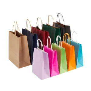 Coated Kraft Paper Bags for Household Use with Recycled Materials Customizable Size & Color