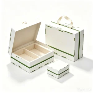Color Print Corrugated Carton Matte Lamination Hard Board Box with Embossed Text for Mooncake Chocolate Food Storage