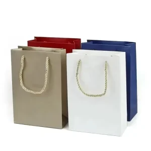 Colorful Kraft Paper Bags Luxury Clothing White Shopping Gift Brown Kraft Packaging Jeweller Paper Bag