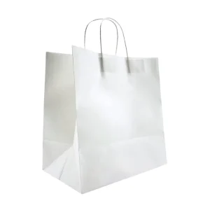 Colorful Kraft Paper Bags with Round Rope Handle Custom Logo and Size for Gift Shopping and Supermarket Promotion
