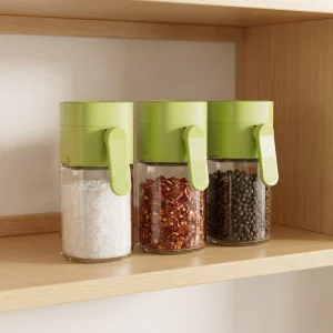 Colorful Plastic Glass Tank Control Salt Metering Bottle Seasoning Bottle Barbecue Sauce Seasoning Tank