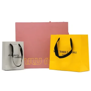 Colorful custom paper bag personal large shopping package paper bags gift with your logo custom paper print gift bag green