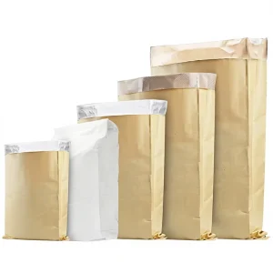 Composite Bag Chemical Plastic Granule Packaging Three Layer Kraft Paper Woven Bundling Bag Feed Paper Plastic Composite Bag
