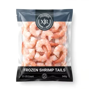 Compostable Mylar Bag Three Side Seal Pouch Clear Window Custom Printed for Frozen Salmon Fish Fillet Retail Bag