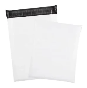 Compostable Poly Plastic Shipping Mailers 60 Microns Thick Parcel Bags for Shoes Fur Socks custom poly mailers