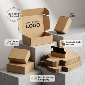 Corrugated Mailer Box Custom Printed Shipping Box Cardboard Mailing Box Recyclable Packaging Box Small Business