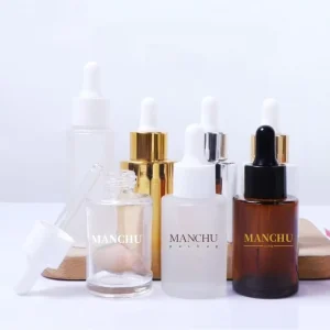 Cosmetic Package 15ml 30ml 50ml 60ml 80ml 100ml 120ml Hair Oil Bread Oil Frosted Clear Glass Dropper Bottle with Aluminum Lid