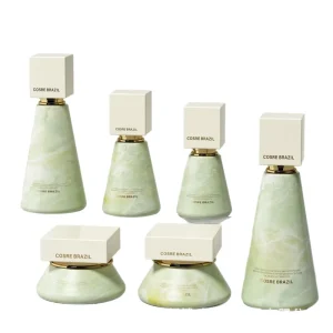 Cosmetics Glass Lotion Bottles 30ml 50ml 100ml Capacities Tapered Shapes with Screw Cap for Cream Packing Special shaped