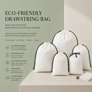 Cotton Drawstring Dust Bag Custom Packaging for Shoes and Gifts
