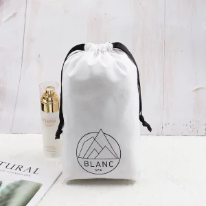 Cotton Drawstring Packaging Bag Square Bottom for Perfume, Cosmetic, Candle, Clothes, Shoes
