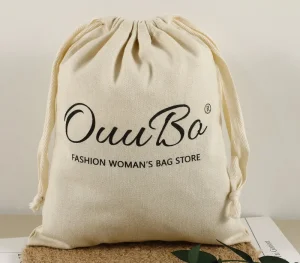 Cotton Drawstring Pouch Bag Personalized 190gsm Cotton Drawstring Dust Bag Shoes Clothing Bag With logo Customized