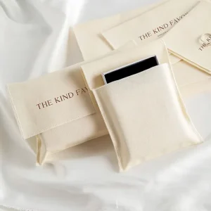 Cotton Flap Envelope Bags With Logo Dust-proof Shoe & Clothing Tote Bags for Jewelry Packaging