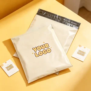 Cream Yellow Poly Mailers Self-Sealing Waterproof Shipping Bags for Small Business