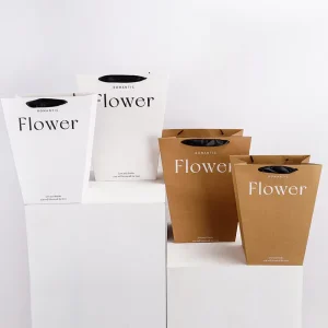 Creative Luxury Paperboard Gift Bags for Custom Handles and Recyclable Bouquets