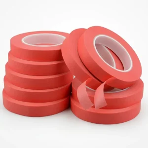 Crepe Paper Masking Tape High Temp Silicone Adhesive Automotive Industrial Painting Powder Coating Heat Resistant Masking Tape