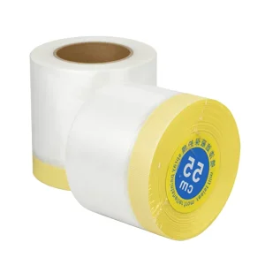 Crepe Paper Tape PE Rubber Single Sided Pressure Sensitive Transparent Masking Film for Furniture Protection